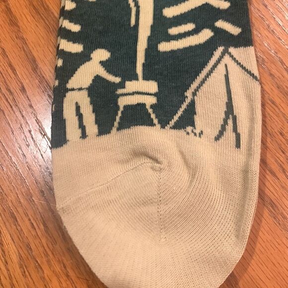 Blue Q Mens Cotton Crew Socks ”Inside Sucks” Camping - Picture 4 of 6